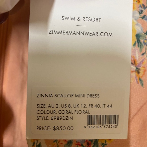 Zimmerman Zinnia Scallop Mini Dress - Picture 10 of 10